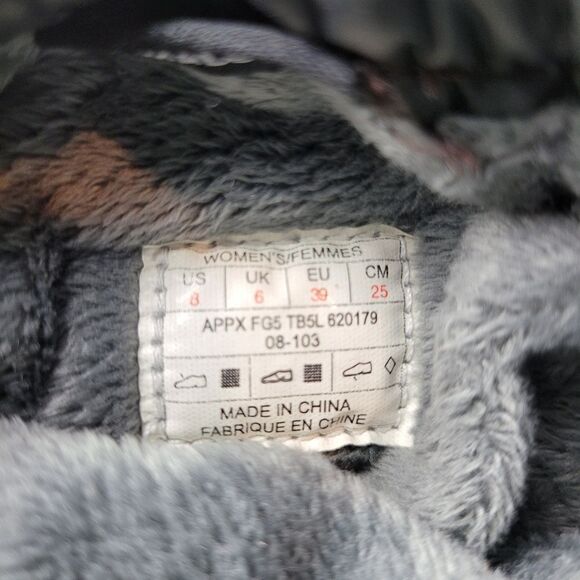 The North Face Primaloft Icepick Sole Goose Down Black Snow Boots Shoes Size 8 - Picture 7 of 8